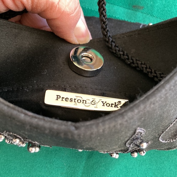 Preston & York Vintage Black Beaded Small Evening Bag - Picture 4 of 4